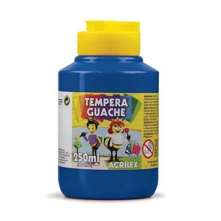 Tempera Guache 250ml Azul Acrilex