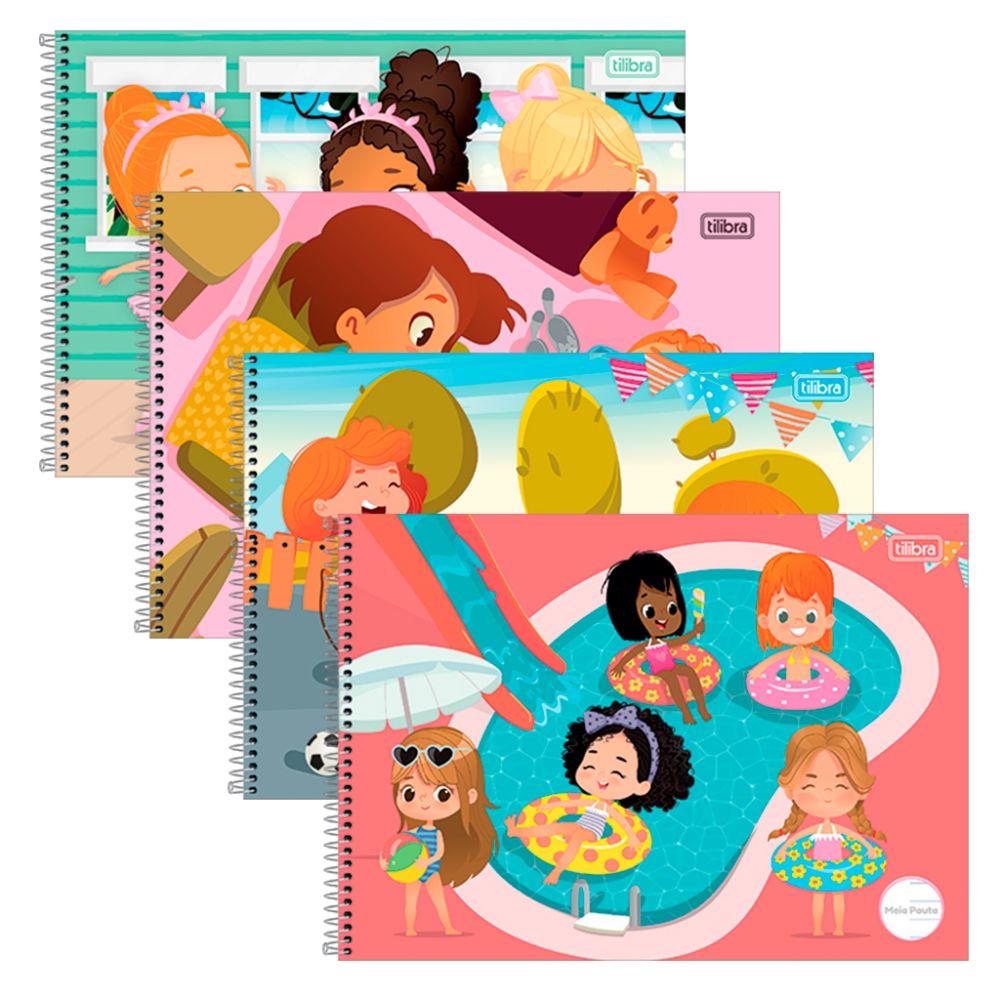 Caderno Capa Dura Meia Pauta Sapeca 40 FLS Tilibra