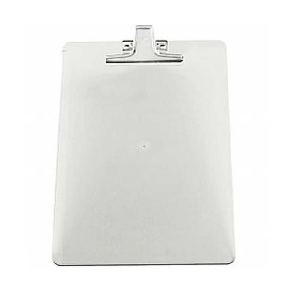 Prancheta Acrílica 1-2 Ofício Cristal Prendedor Metálico Acrimet