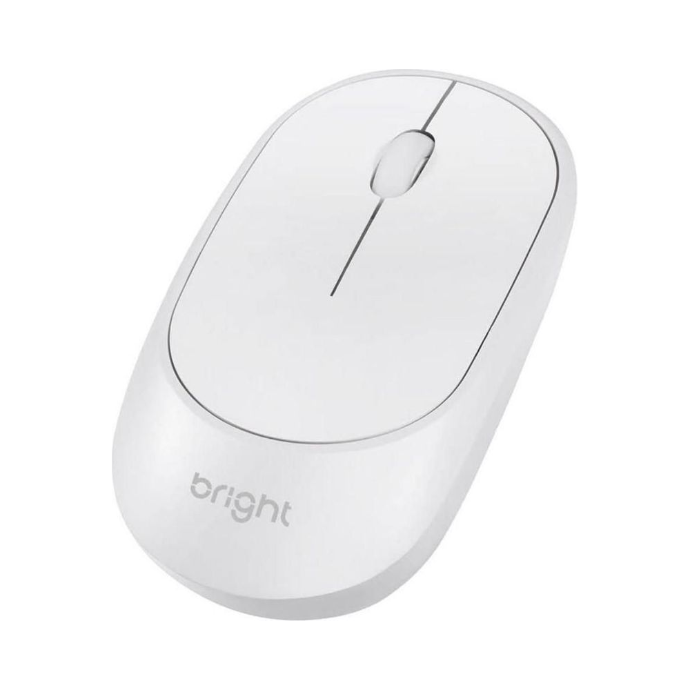 Mouse &Oacute;ptico sem Fio 1000 dpi 2,4 GHz USB 2.0 5W Branco - Bright