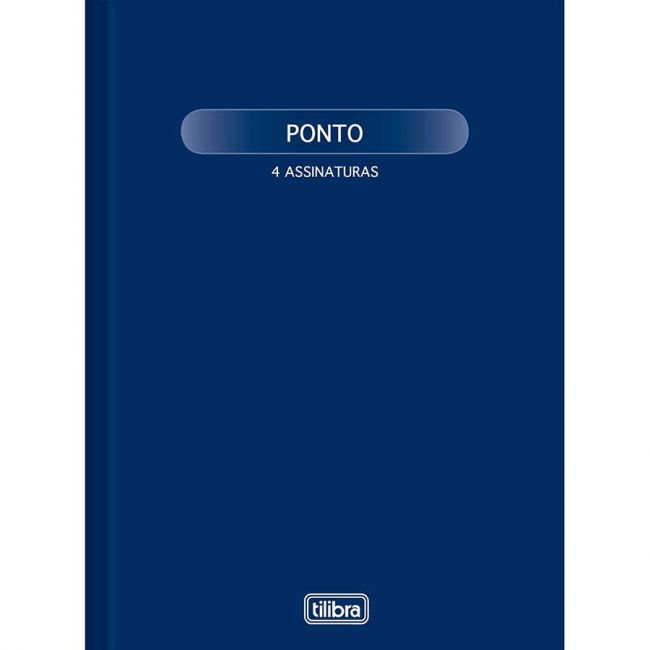 Livro Ponto 4 assinaturas Tilibra 100 folhas 218mm x 319mm 56g/m²