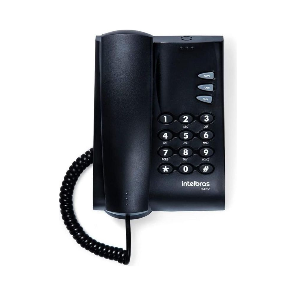 Telefone com Fio Pleno Intelbras Preto