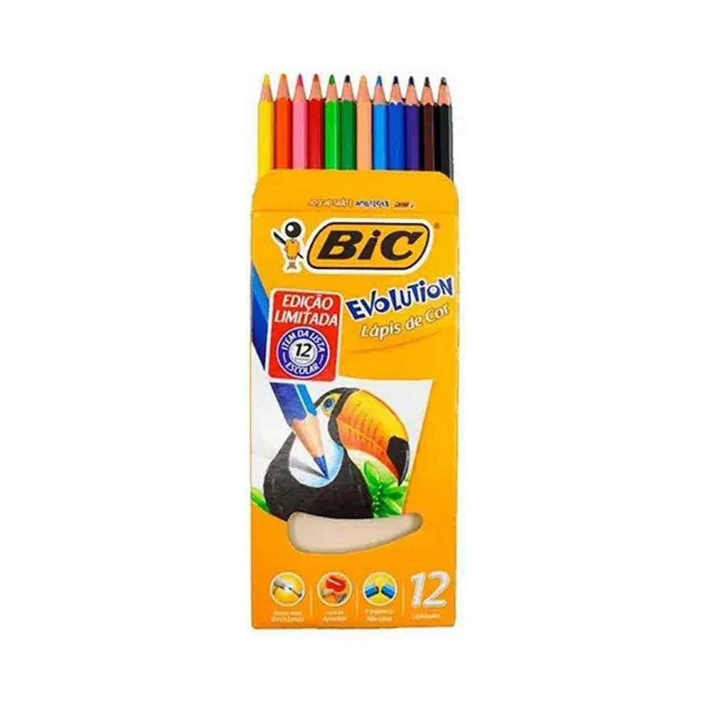 LAPIS DE COR 12 CORES BIC