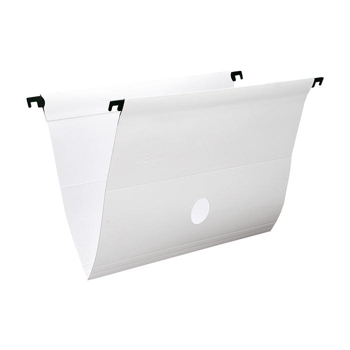 Pasta Suspensa com Grampo Plástico Dello Plus Branca 361mm x 240mm