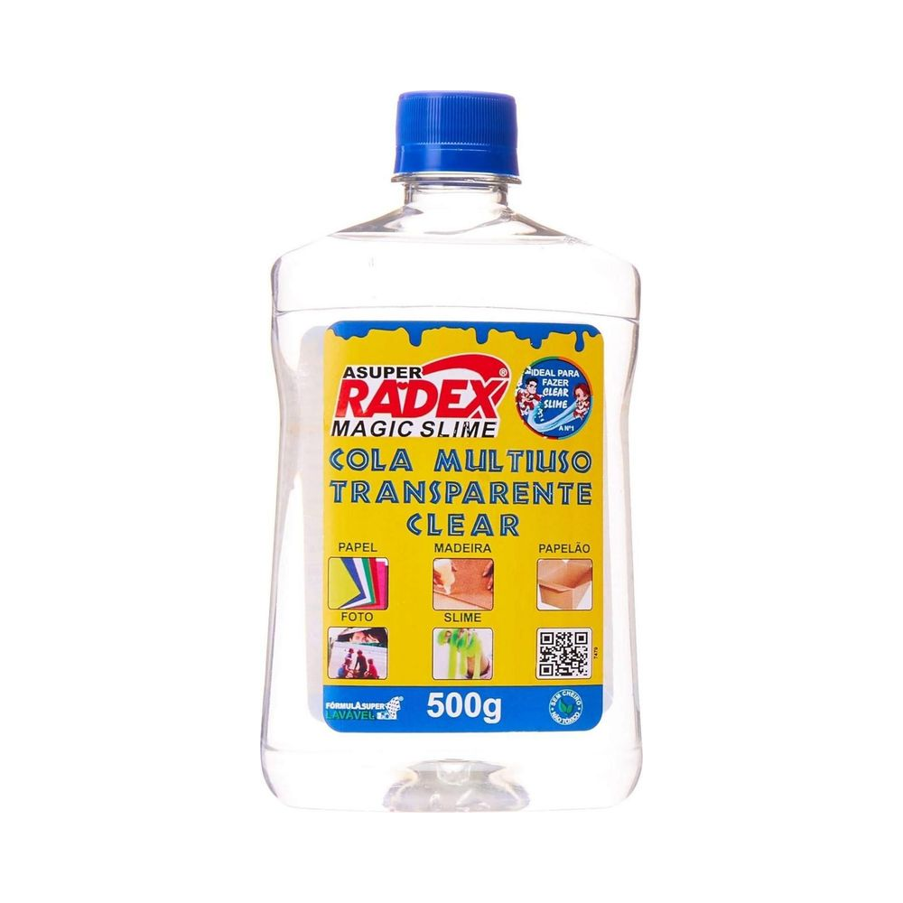 Cola L&iacute;quida Radex Multiuso Clear 500g Transparente