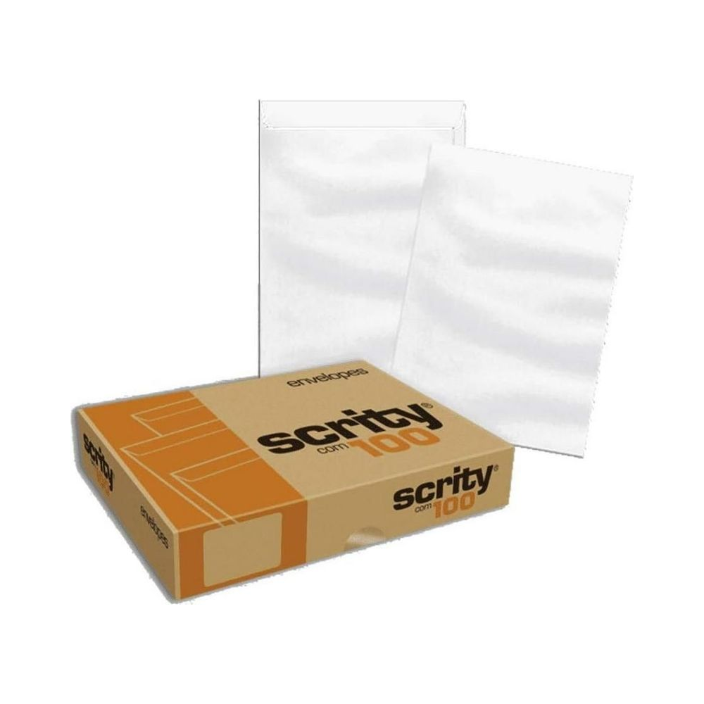 Envelope Saco Branco 185x248mm 100 un