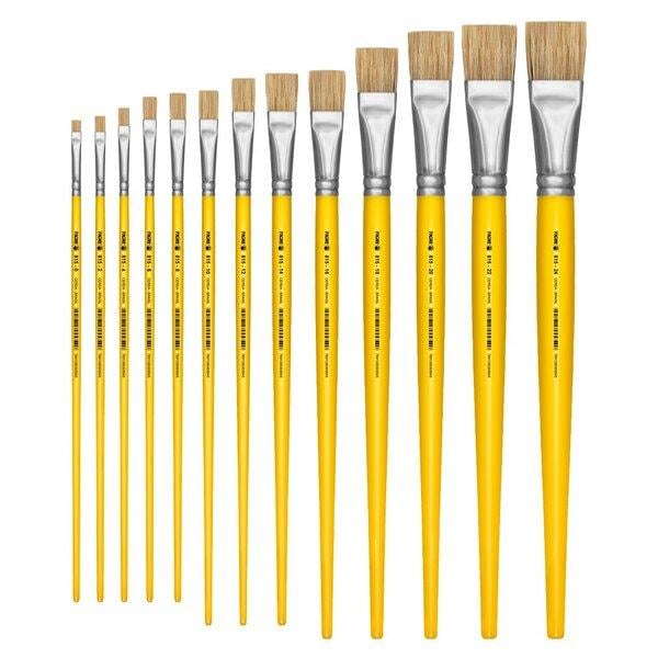 Pincel Chato Reto 815-12 Cerda Tigre Unit&aacute;rio