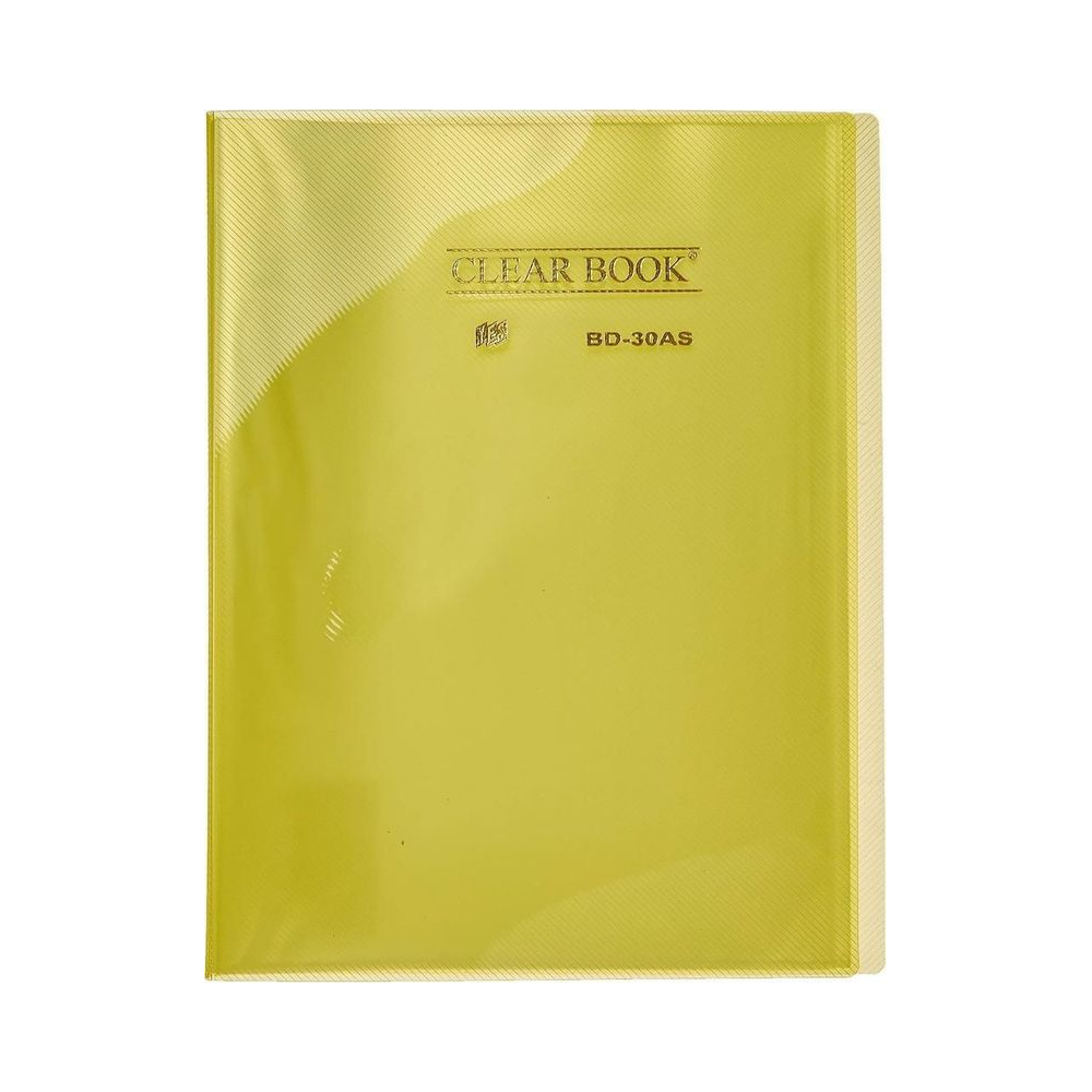 Pasta Cat&aacute;logo Polipropileno A4 Yes Amarela com 30 Pl&aacute;sticos