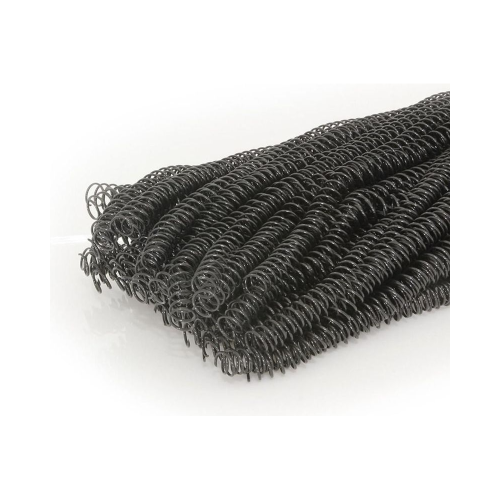Espiral para Encaderna&ccedil;&atilde;o 12mm 70 Folhas Plastyline PVC Preto