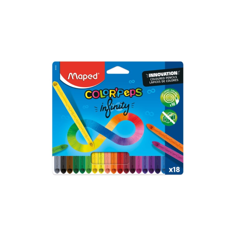 L&aacute;pis de Cor Maped Color Peps Infinity 18 Cores