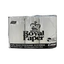 Papel Toalha Interfolhado 19x20 Royal Silver 1000 folhas