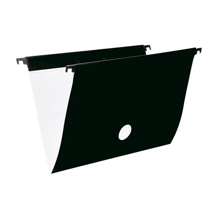 Pasta Suspensa Pl&aacute;stica com Grampo 361mm x 240mm Dello Preta