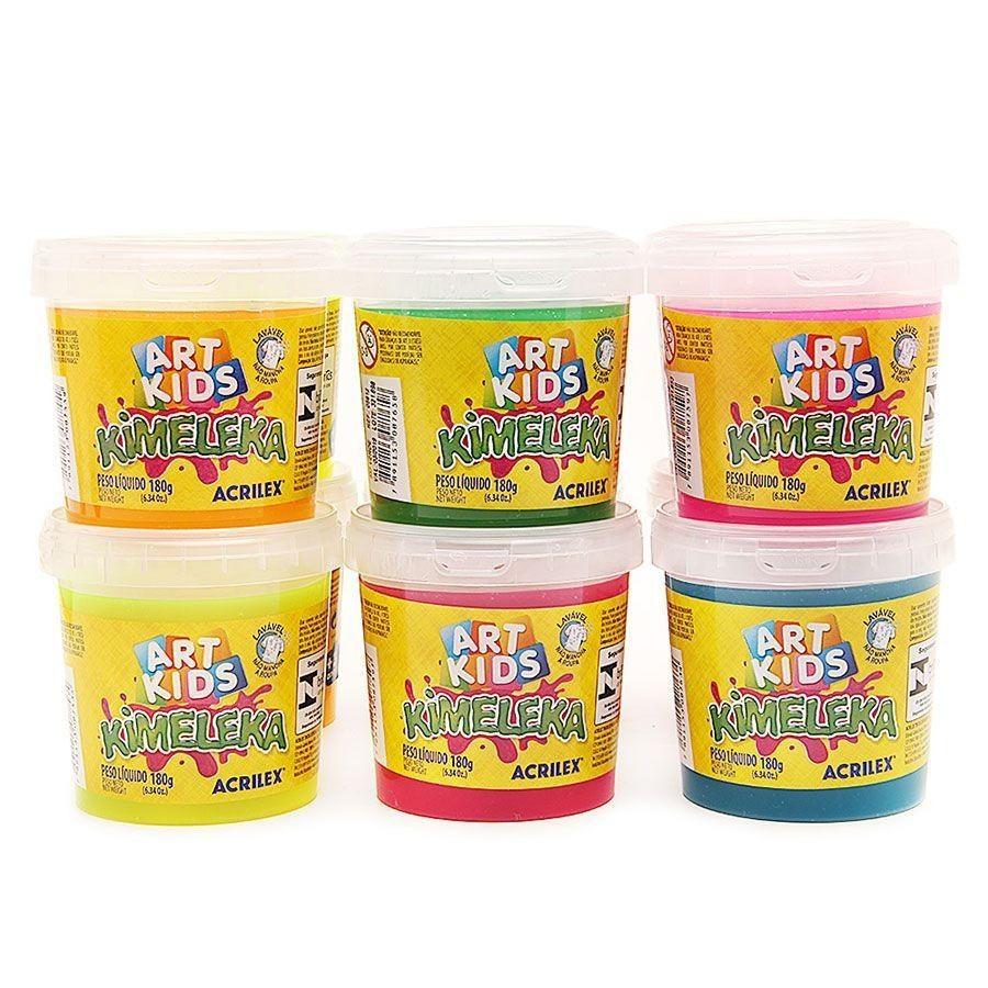Slime Acrilex Colorida 180g