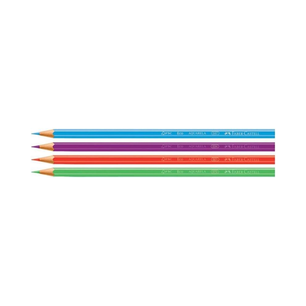 L&aacute;pis de Cor Aquarel&aacute;vel Faber-Castell 24 cores