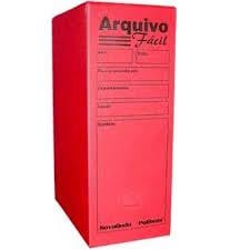 Arquivo Morto Polionda 350x130x250mm Vermelho Polibras