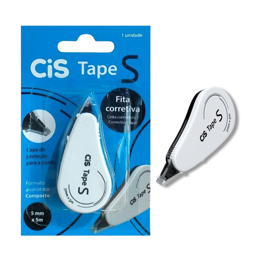 Fita Corretiva Tape S CIS Branca 5mm x 5m