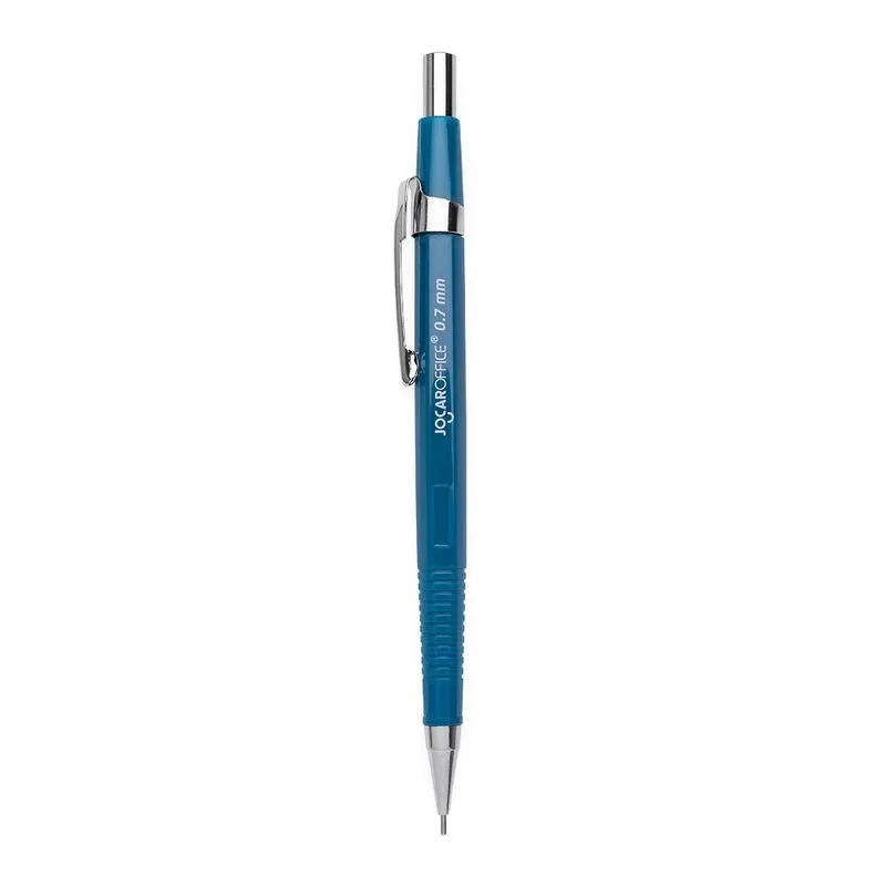 Lapiseira Jocar T&eacute;cnica Hexagonal 0.7mm Azul com Borracha e Clip Met&aacute;lico 1 un
