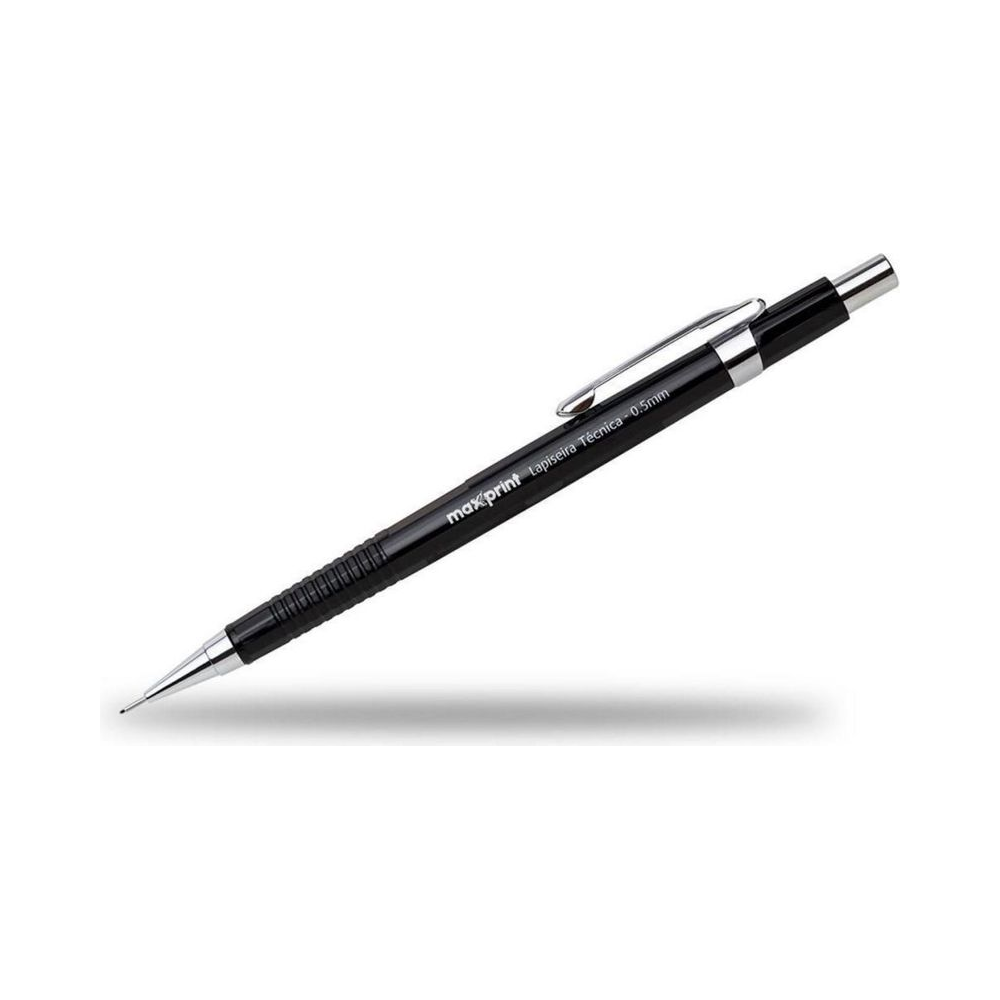 Lapiseira 0,5mm Easy Met&aacute;lica Maxprint Preta