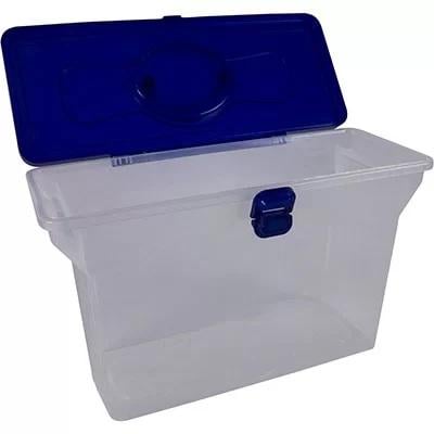 Maleta Organizadora Empilh&aacute;vel Prot&ecirc;a 460mm x 215mm x 280mm Azul Unit&aacute;ria