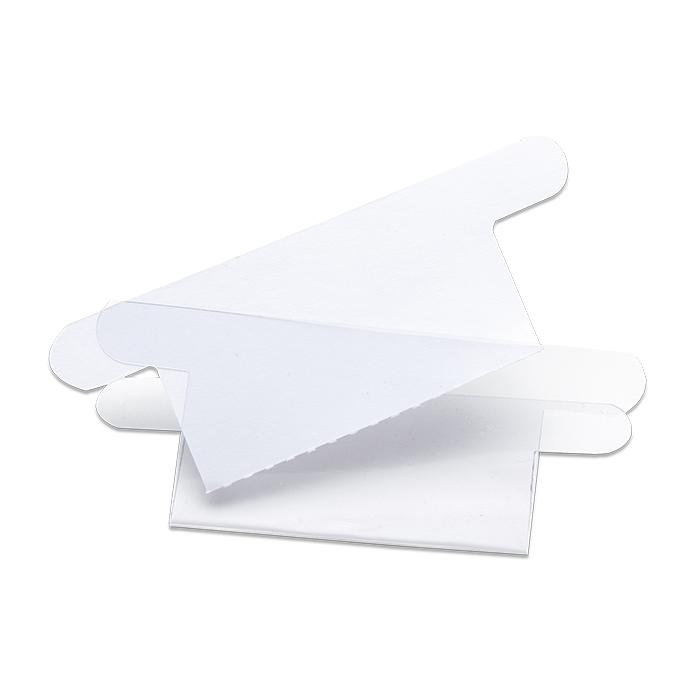 Etiqueta Pl&aacute;stica Retangular 8 cm x 6.6 cm Dello Branco 50 unidades