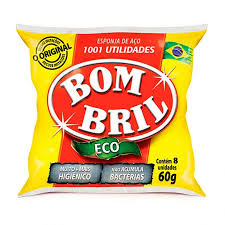 Esponja de Aço Bom Bril 8 unidades 60g