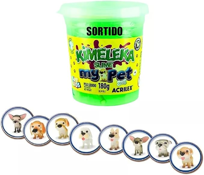 Slime  1 Unidade 180g Acrilex &Aacute;lcool Polivin&iacute;lico Multicolor