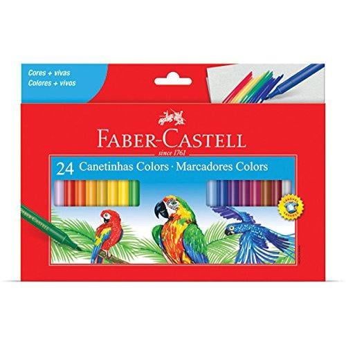Canetinha Colors Faber-Castell 24 cores