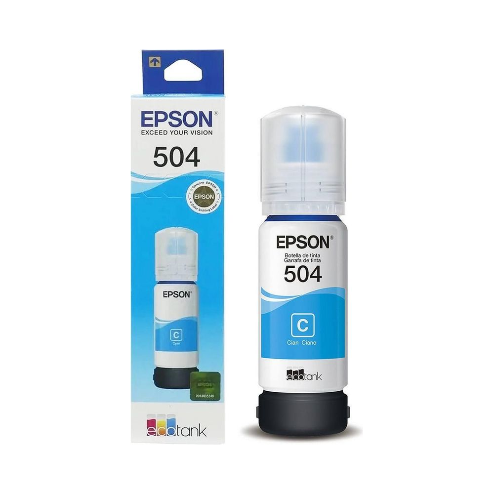 Garrafa de Tinta 504 Epson Ciano 70ml