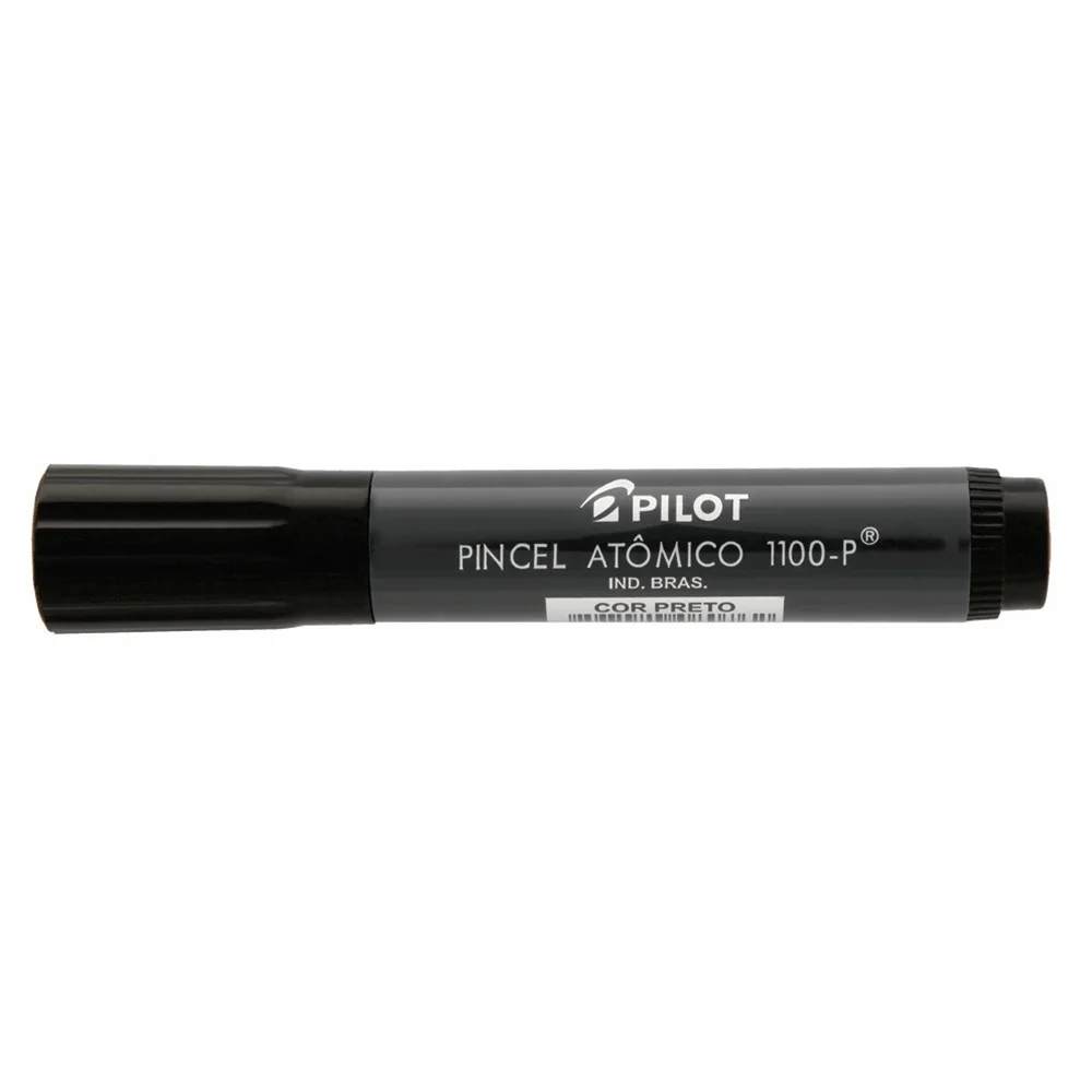 Pincel Atômico Recarregável 1100-P Pilot Marcador Permanente Preto Unitário
