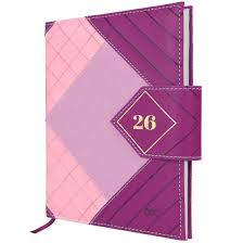 Agenda 2026 Capa Dura 168 folhas DAC Rosa 13.4 cm x 19 cm