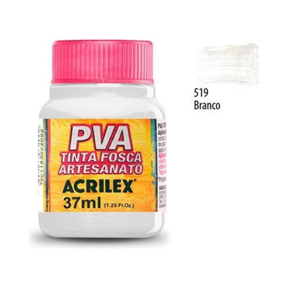 Tinta PVA Fosca Artesanato Acrilex 37ml Branco