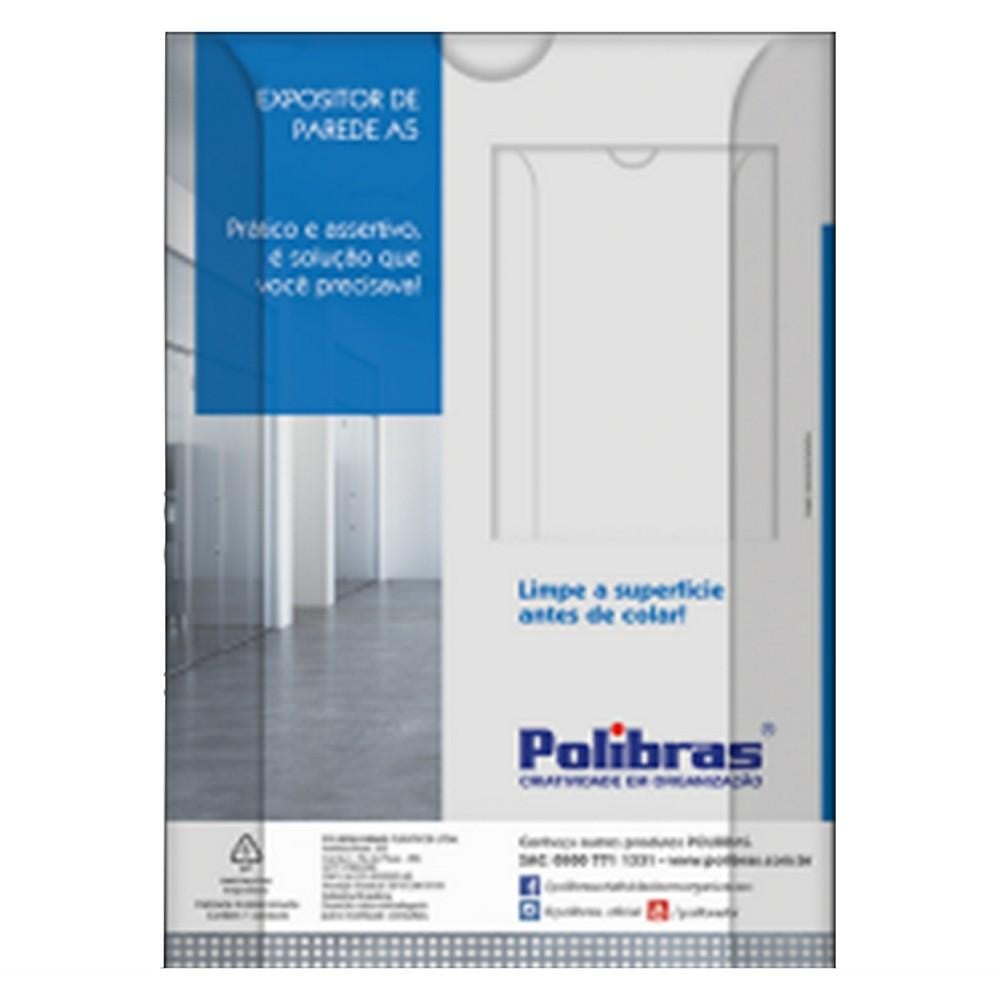 Quadro de Aviso Vertical A4 Polibras Cristal - Unitário