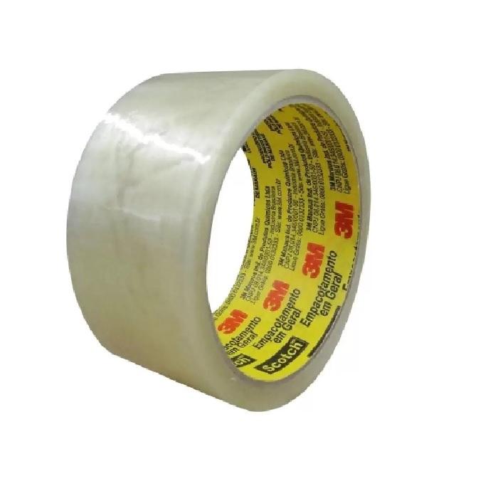 Fita Adesiva Transparente Fechamento de Caixas Scotch 45mm x 100m Unit&aacute;rio