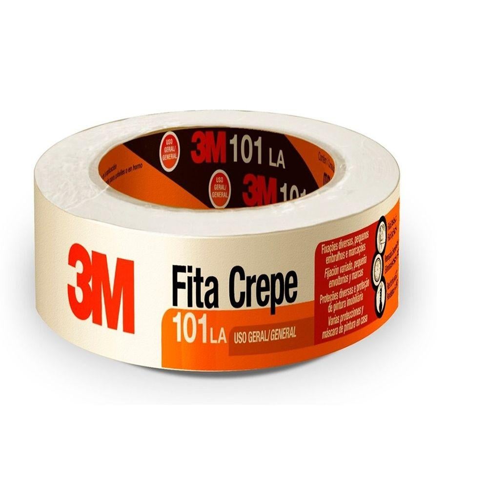 Fita Crepe 101LA 3m 48mm x 50m Unitária