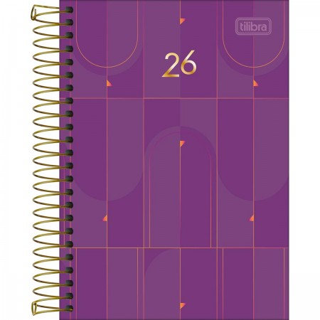 Agenda Spot Espiral Feminina 2026 Tilibra 200 folhas Colorido 12.9 cm x 18.7 cm