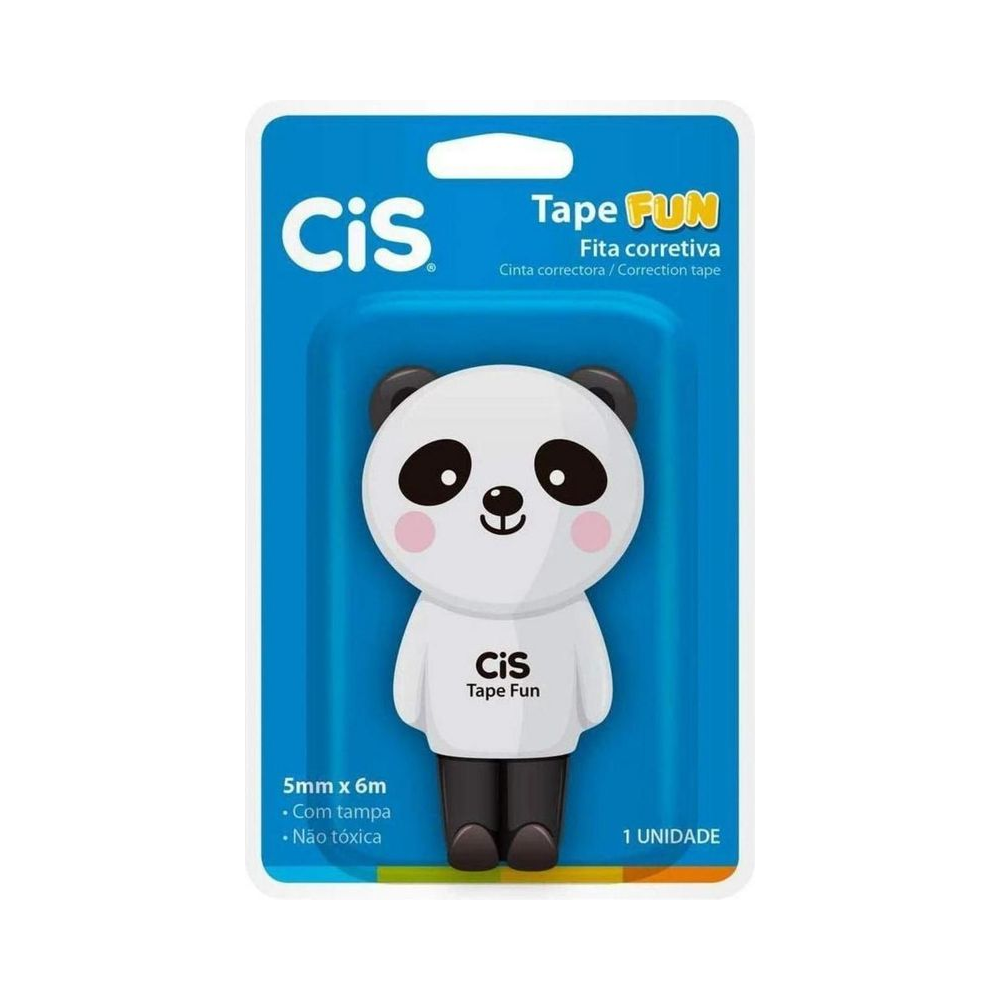 Corretivo Fita Tape Fun 5mmx6m Sortido Cis