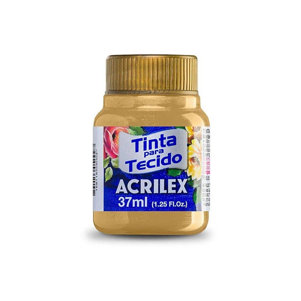 Tinta para Tecido Acrilex Ouro Metálico 37ml