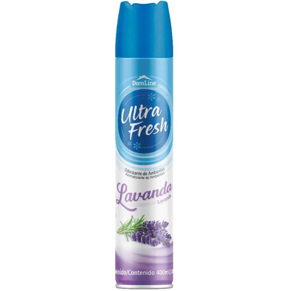 Odorizante de Ambientes Aerossol Ultra Fresh Domline Lavanda 400ml 240g