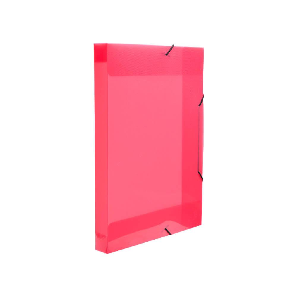 Pasta Aba El&aacute;stico Of&iacute;cio LB 4cm Rosa Dello