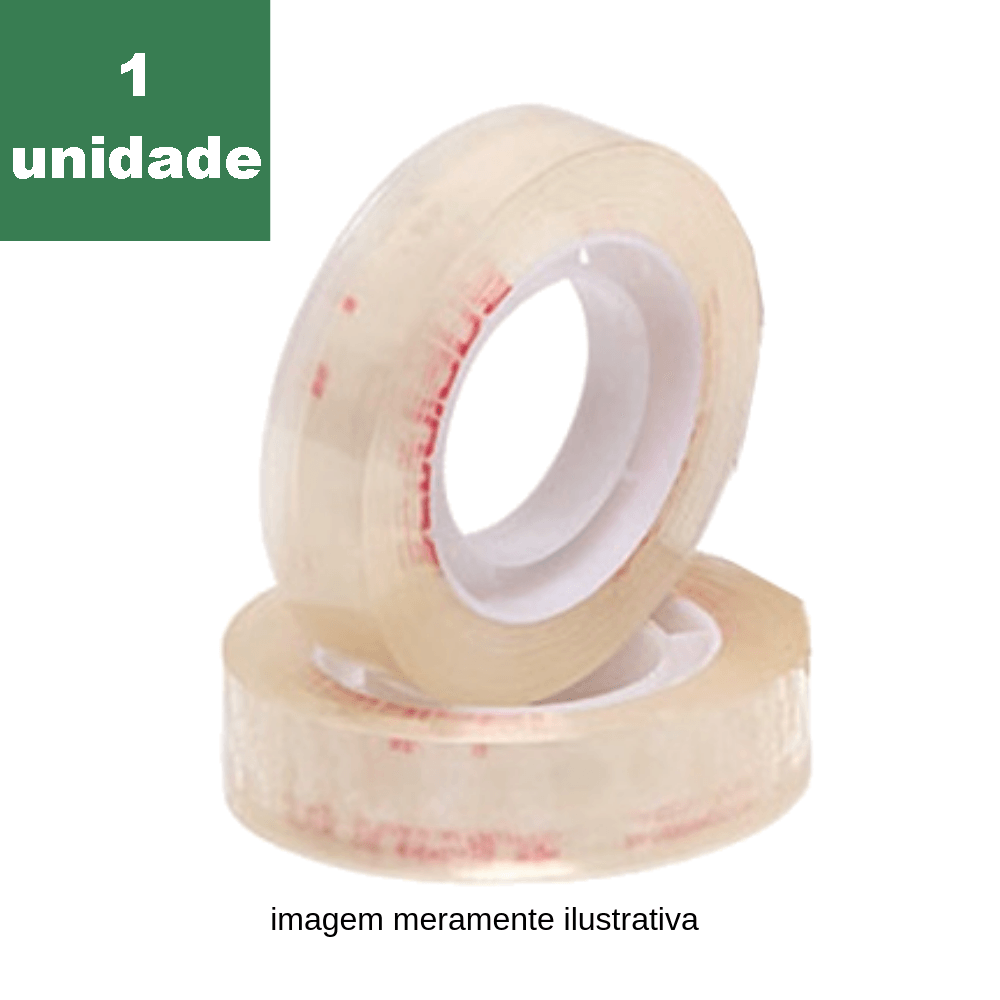 Fita Adesiva Transparente Adelbras Clear 12mm x 30m Unit&aacute;rio