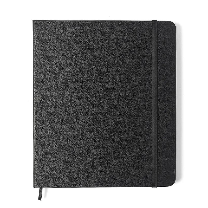 Agenda Planner Semanal Cicero 2026 Cl&aacute;ssica Preta 17x19,5cm