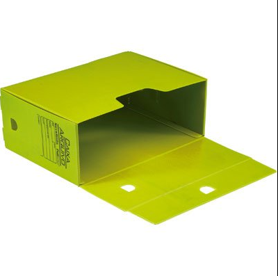 Arquivo Morto F&aacute;cil Econ&ocirc;mico Polibras 250mm x 130mm x 350mm Amarelo