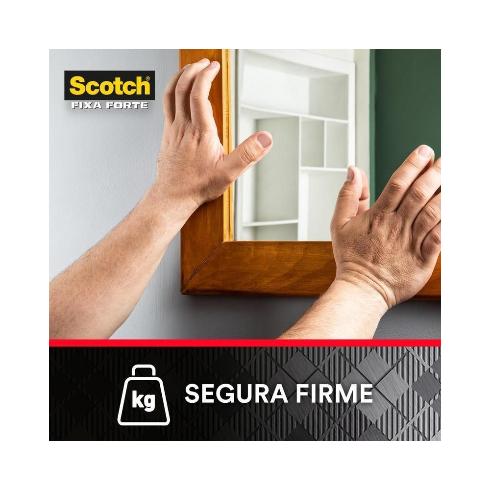 Fita Dupla Face Espuma Fixa Forte Scotch 3M 24mm x 2m