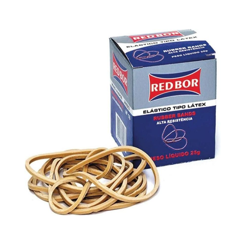 El&aacute;stico L&aacute;tex n&ordm;18 30 Unidades Redbor Multicolor