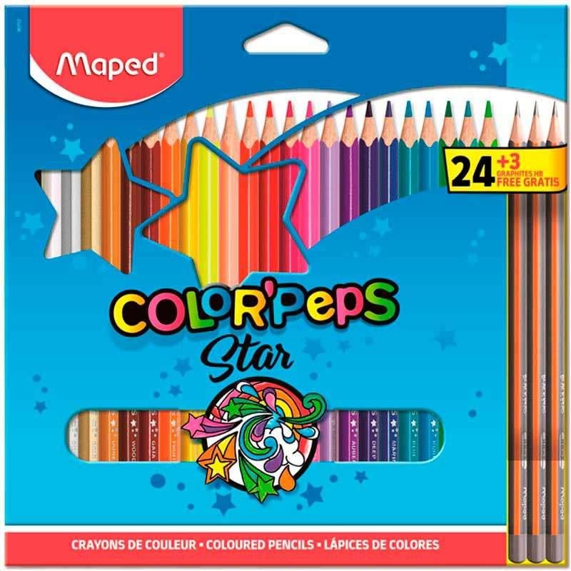 L&aacute;pis de Cor Color Peps 983703 Maped 48 Cores