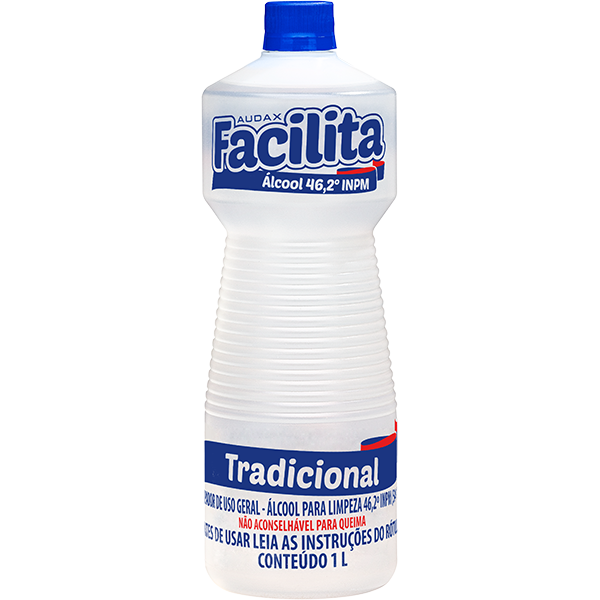 Álcool Líquido 46.2º INPM Audax Fácilita 1 litro