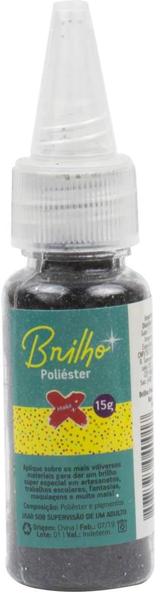 Glitter Poli&eacute;ster Make+ 15g Brilho 7040