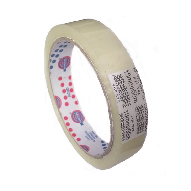 Fita Adesiva Transparente PP Eurocel 18mm x 50m Unitário