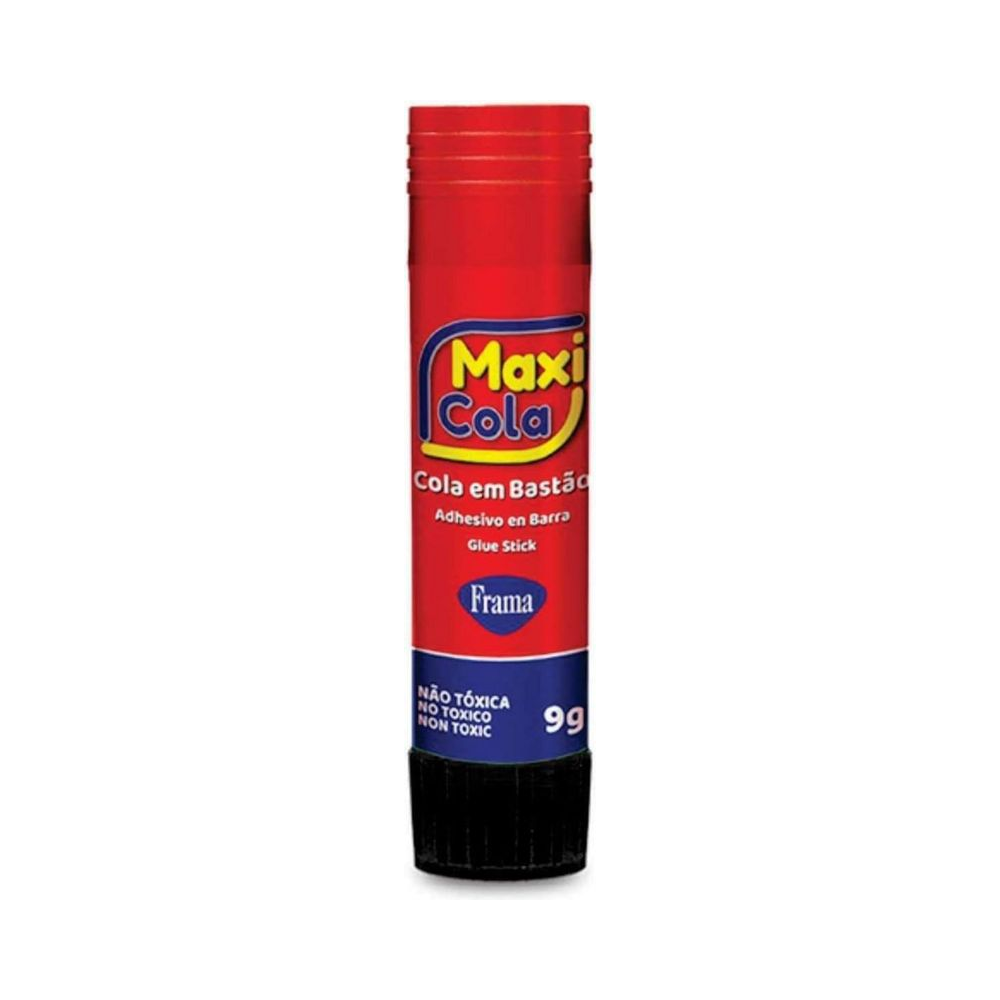 Cola em Bast&atilde;o Frama Maxi Cola 9g Multicor &agrave; Base de Acetato de Polivinila
