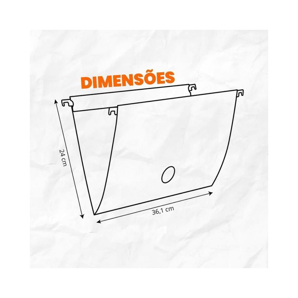 Pasta Suspensa Pl&aacute;stica A4 Dello Verde
